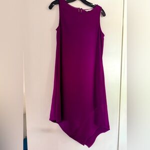 Trina Turk Vibrant Magenta Asymmetrical Dress